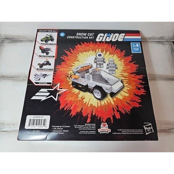 2020 Hasbro G.I. Joe Snow Cat Construction Set Lego 150 piece Unopened - Picture 4 of 6